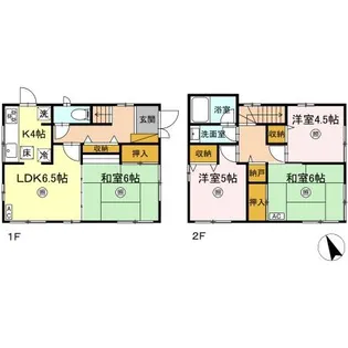 千葉県成田市美郷台3丁目【一戸建】の間取り