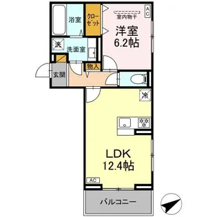 N・DーROOM IIDACHOU B棟【3階】の間取り