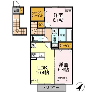 CASA VERDE【2階】の間取り