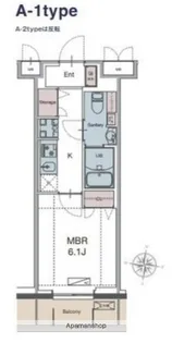 LUXENA勝田台【4階】の間取り
