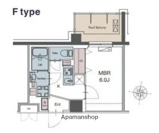 LUXENA勝田台【4階】の間取り