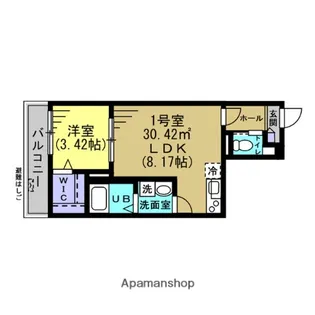 DOMUS FELICITAS勝田台【1階】の間取り