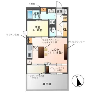 MAISON DE THALIA (メゾン ド タリア)【1階】の間取り