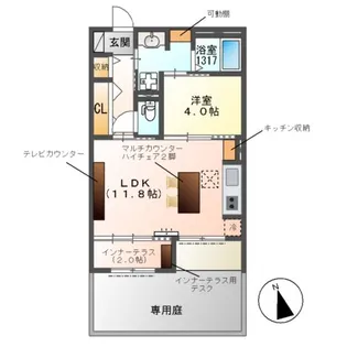 パークエステートⅠ【1階】の間取り