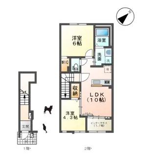 ソレイユ メイ【205号室】の間取り