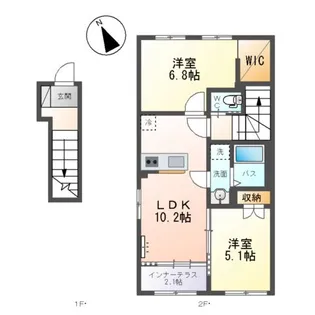 COMFORT LUMINOUS【2階】の間取り