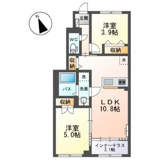 COMFORT LUMINOUS【1階】の間取り