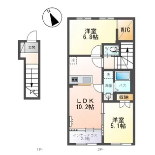 COMFORT LUMINOUS【2階】の間取り