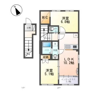 COMFORT LUMINOUS【2階】の間取り