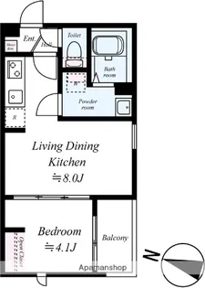 GRADUS志津【3階】の間取り