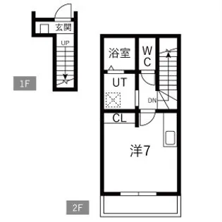 ドルトワールRAY【2階】の間取り