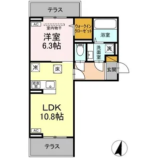 アリエッタ【1階】の間取り
