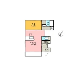 プルミエ【1階】の間取り