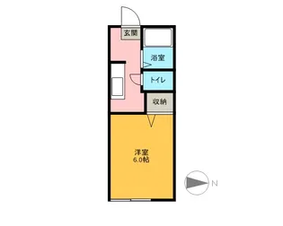プレミールB【1階】の間取り