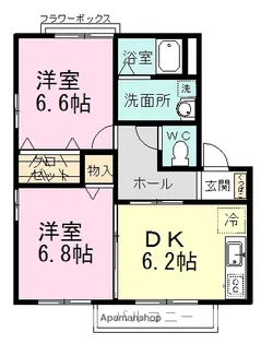 コートパティオ【2階】の間取り