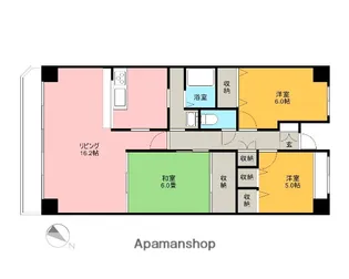 エクシード八千代中央【3階】の間取り