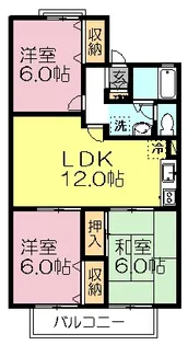 グリーンヒル矢橋【2階】の間取り