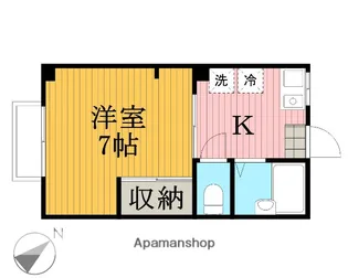 クボタハウス浦島ハイツA【2階】の間取り