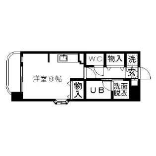 ソフィアグレース八千代【8階】の間取り