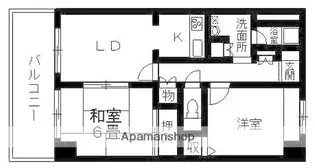 ファミール勝田台【3階】の間取り