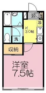 ベルメゾン勝田台Ⅱ【1階】の間取り