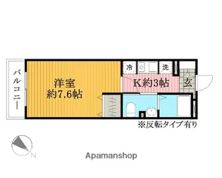 サンハイム久保田【1階】の間取り