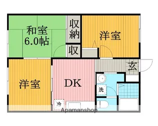 グランメール萱田【1階】の間取り