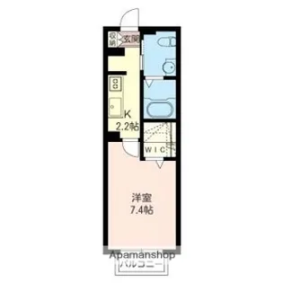 ラ・ヴィ・クレールかやだ【1階】の間取り