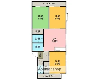 グリーンヒル君塚【2階】の間取り