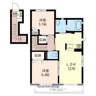 コーポ・リラフォート【2階】の間取り