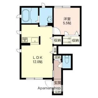 ベルデ勝田台Ⅲ【1階】の間取り