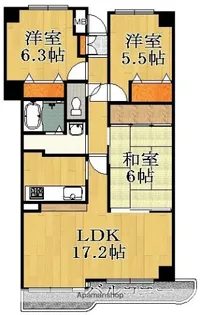 アイングレース八千代【4階】の間取り