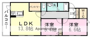 シャーメゾンOISO壱番館【3階】の間取り