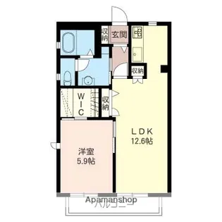 ソレイユ【2階】の間取り