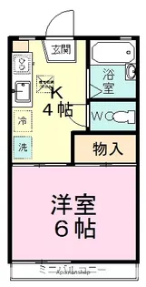 ハイツ北川【1階】の間取り