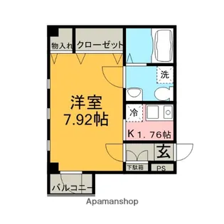 ΑーFICTION【3階】の間取り