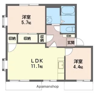 パティオ習志野台【1階】の間取り