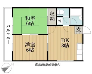 グランドール北習志野【2階】の間取り