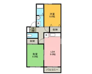パストラル 弐番館【203号室】の間取り