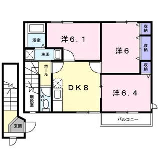 ルミエールC【2階】の間取り
