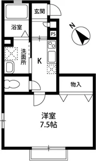 ジュネス・コミチ【1階】の間取り