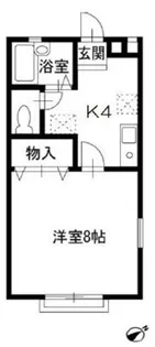千葉県八千代市八千代台東4丁目【アパート】の間取り