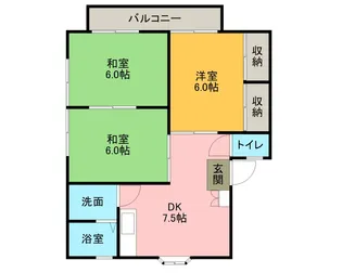ハイムブリッヂⅡ【2階】の間取り