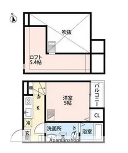 KAHALE八千代A【1階】の間取り