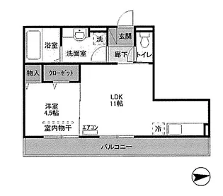 リヴェールⅡ【3階】の間取り