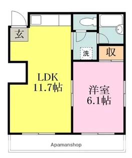 金徳マンション【2階】の間取り