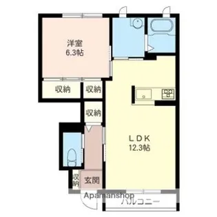 COMFORT B【1階】の間取り