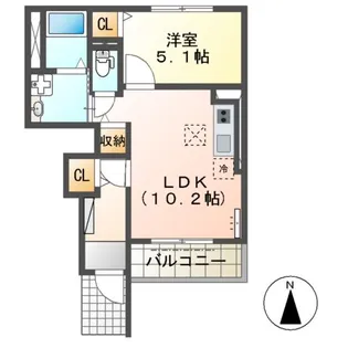 リズ・プラトリー【1階】の間取り