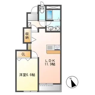 MAISON DE BONNE SANTE【1階】の間取り