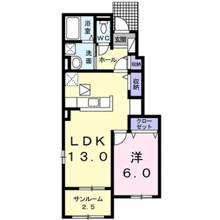 BEATRICE Ⅰ【1階】の間取り